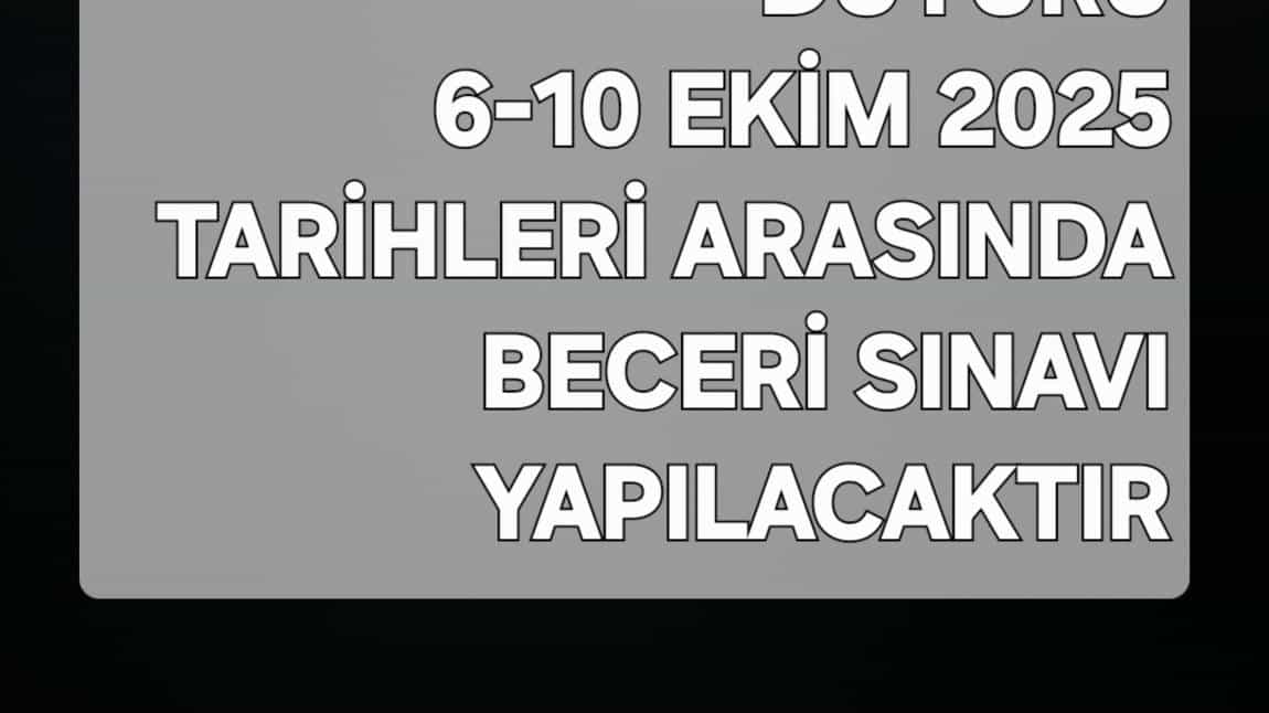 STAJYER ÖĞRENCİLERİMİZE...